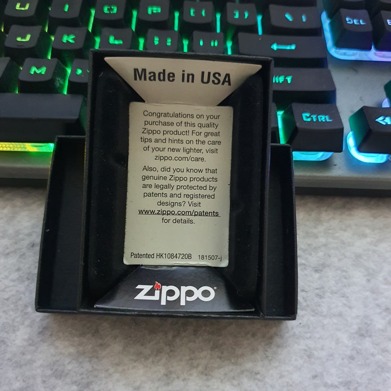 Hộp Đựng Bật Lửa Zippo Trang trí