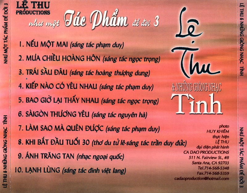 Bộ 4 đĩa CD nhạc tiếng hát Lệ Thu đẻ đời