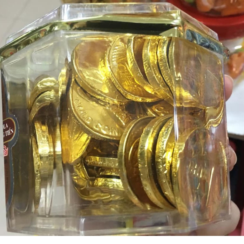 500G - KẸO SOCOLA ĐỒNG TIỀN MAY MẮN