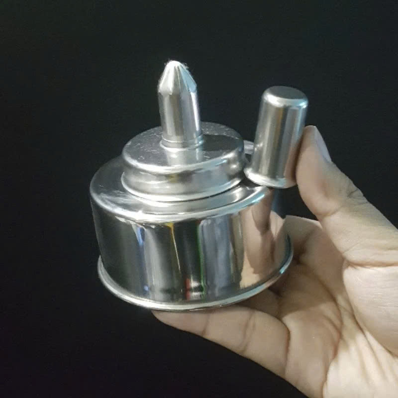 [HCM]Đèn cồn 200ml bằng INOX KHÔNG GỈ