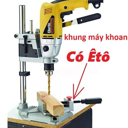 khung gắn máy khoan có kèm ê tô