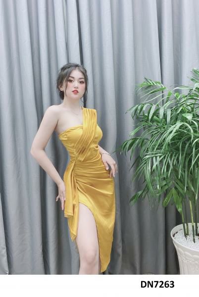 Đầm body xếp nhúng kiểu thái sexy