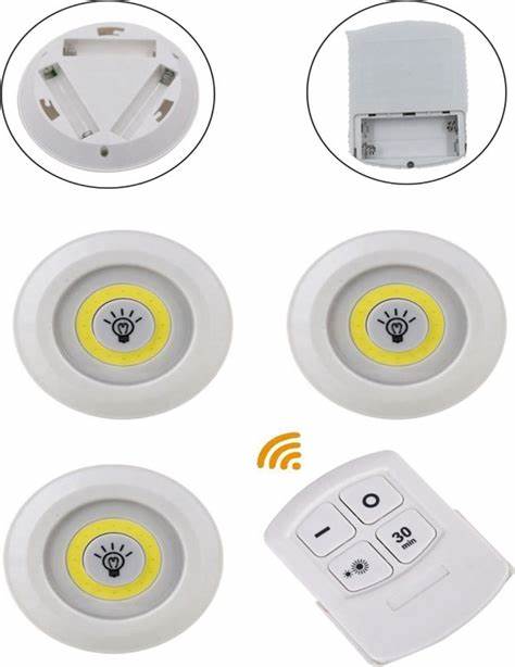 Set 3 đèn led có điều khiển, có chế độ hẹn giờ