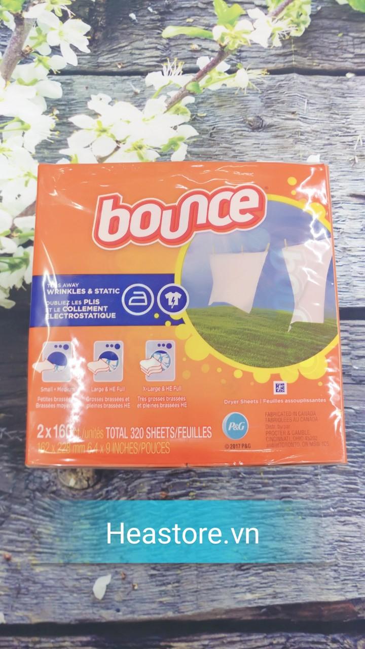 Giấy thơm quần áo bounce - 160 tờ