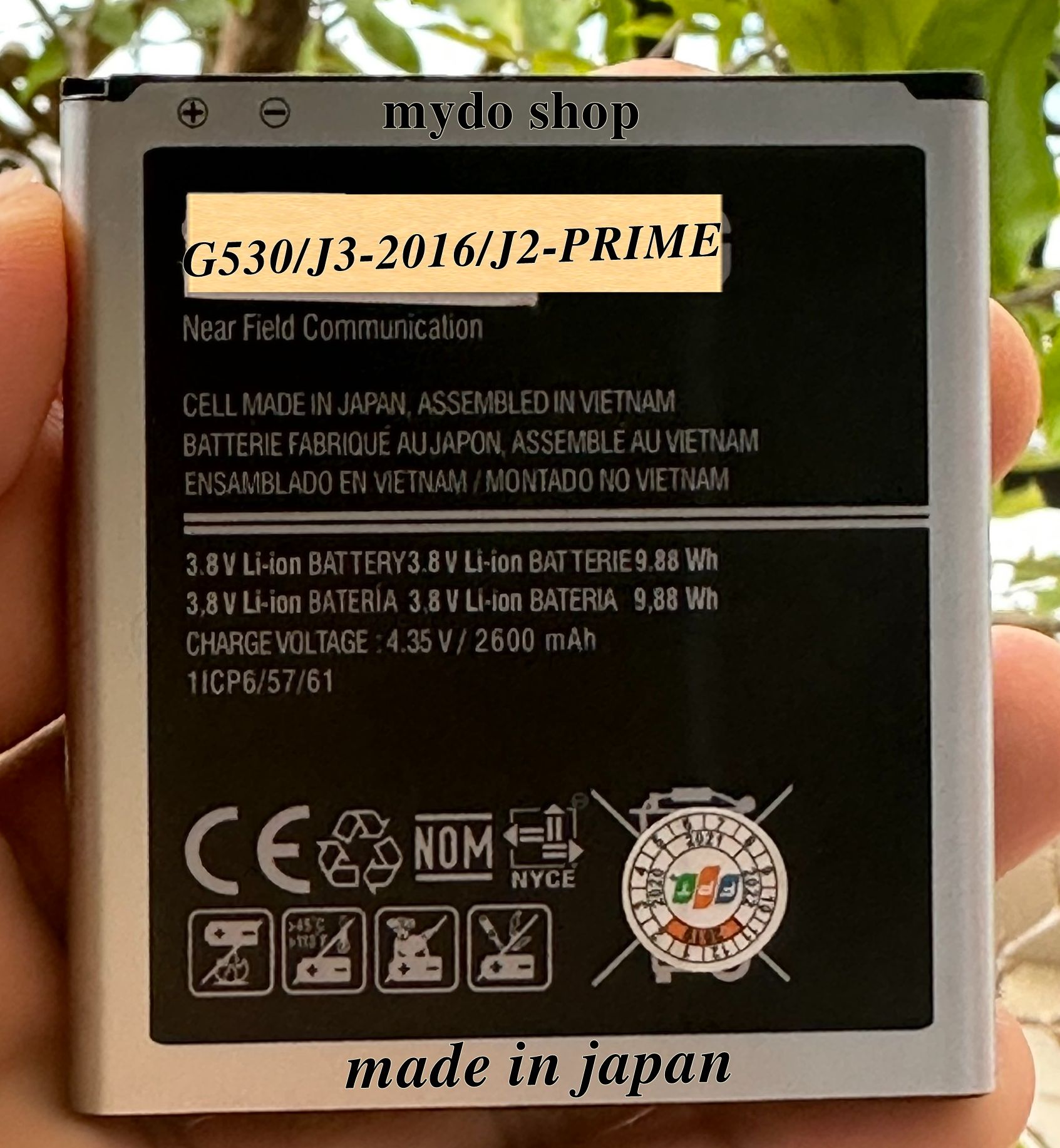Pin dùng cho samsung Galaxy J2 Prime made in Japan
