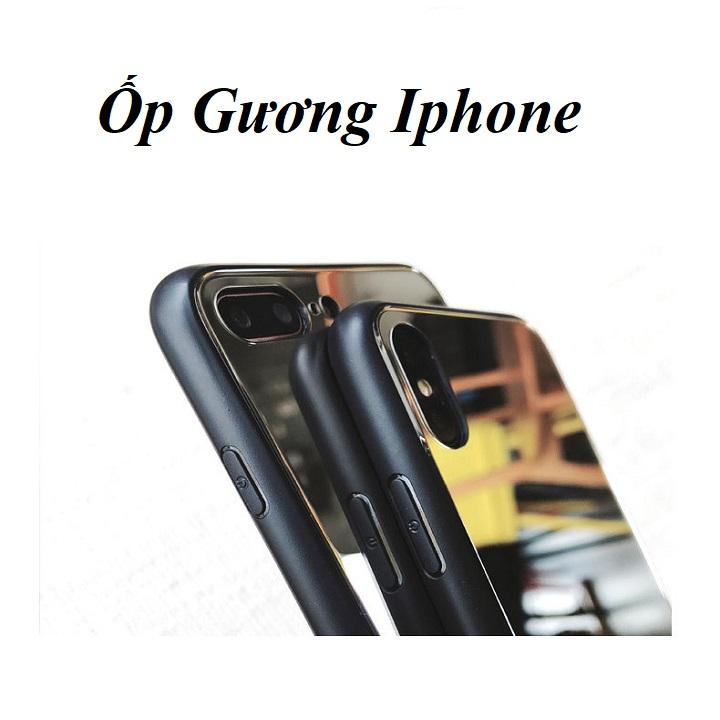 Ốp Lưng Iphone 7Plus/8 Plus, Ốp Gương, Viền TPU Dẻo