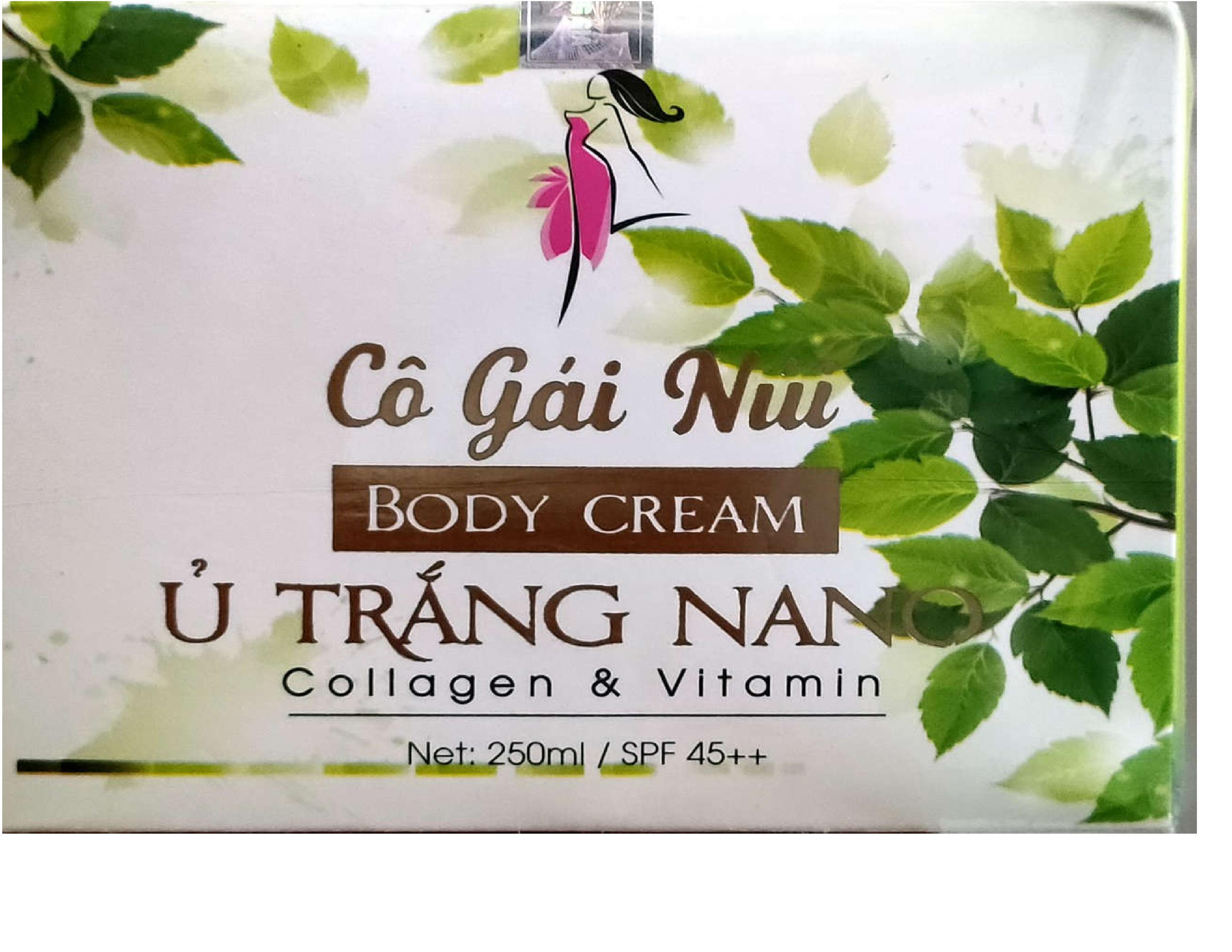 Body cream Ủ trắng Nano
