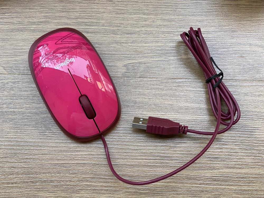 Chuột quang dây Logitech M105 - Pink