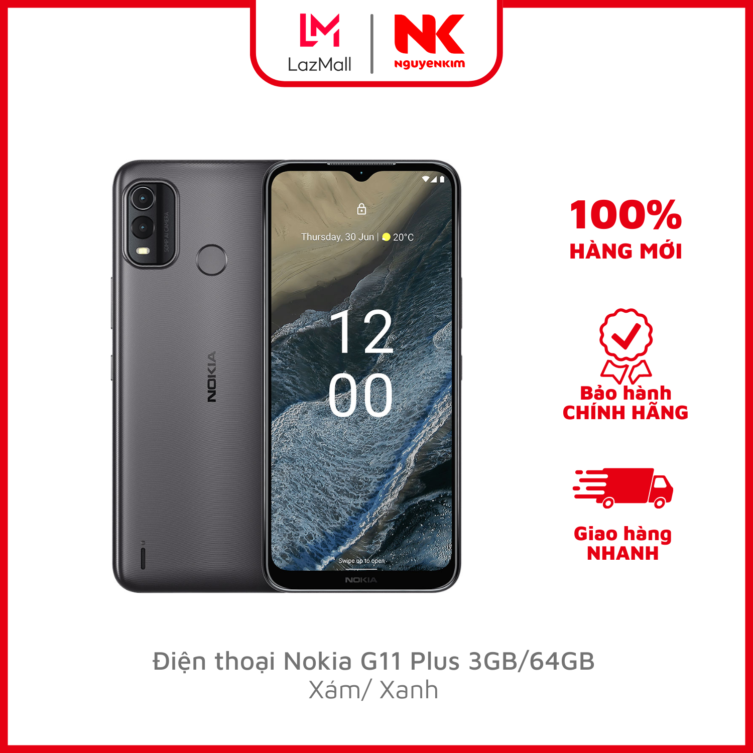 Điện thoại Nokia G11 Plus 3GB/64GB