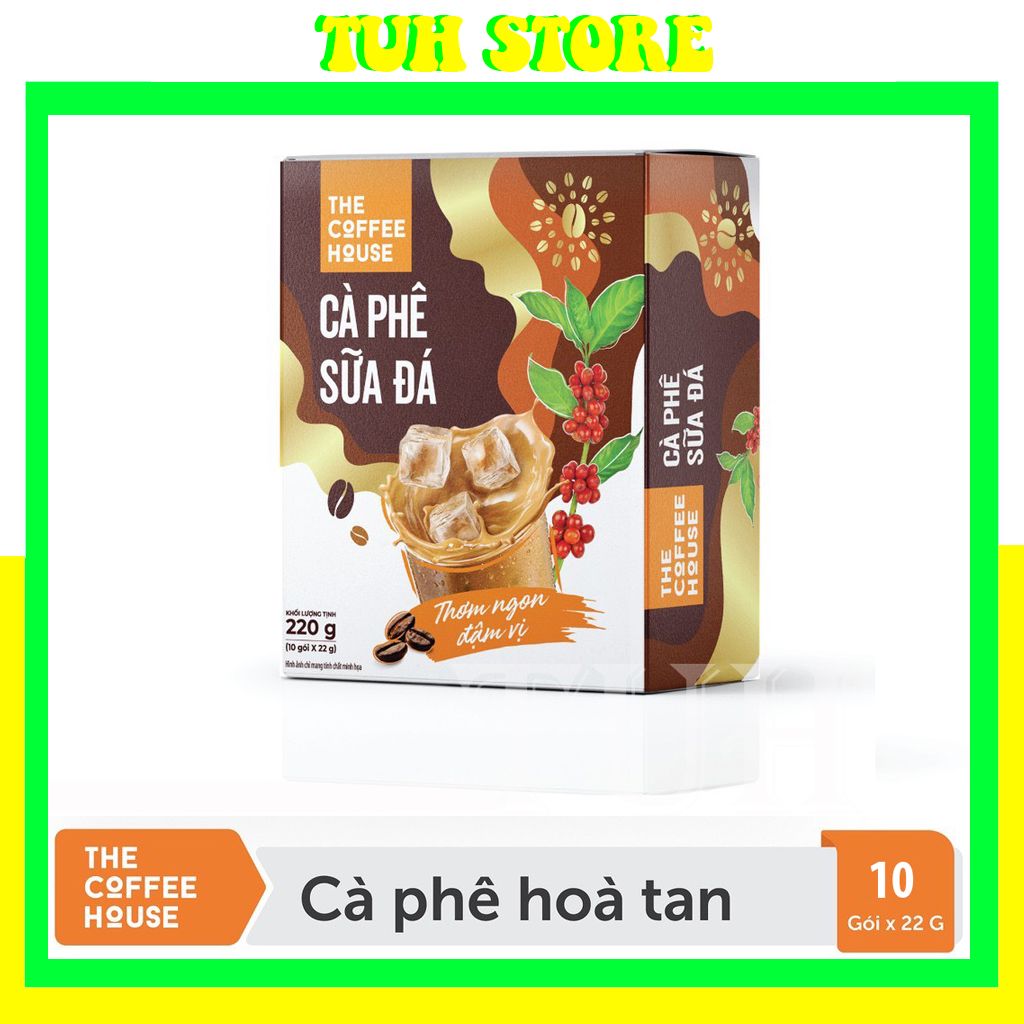 [Hộp 10 Gói 24g]Cà Phê Sữa Đá Ông Bầu, cà phê ob, ob cafe-TUH Store