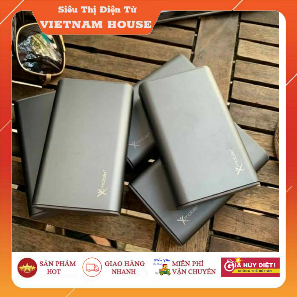 [CHÍNH HÃNG]🔴PIN SẠC DỤNG PHÒNG 10.000 MAH LIGHTNING XMOBILE JP90S [ĐÃ SỬ DỤNG]