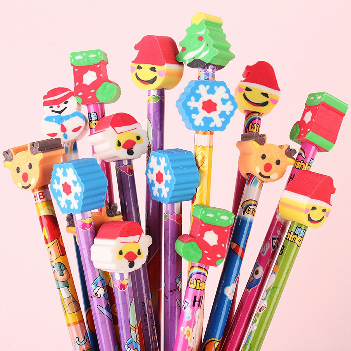 HB pencil with animal shaped eraser