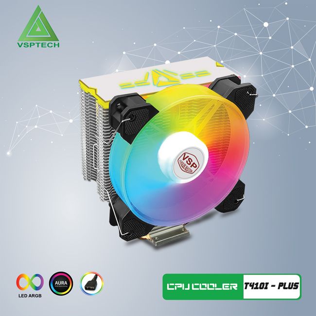 Quạt Tản Nhiệt CPU VSP Cooler Master T410i PLUS Led ARGB