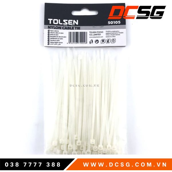 Dây rút trắng 2.5x100mm Tolsen 50105