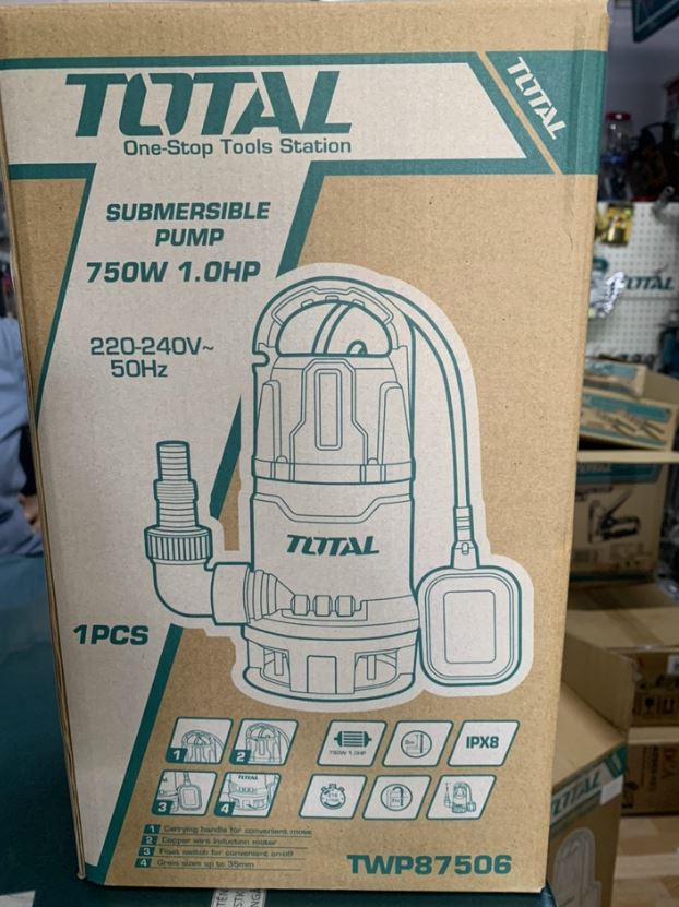 750W Máy bơm chìm nước thải Total TWP87506