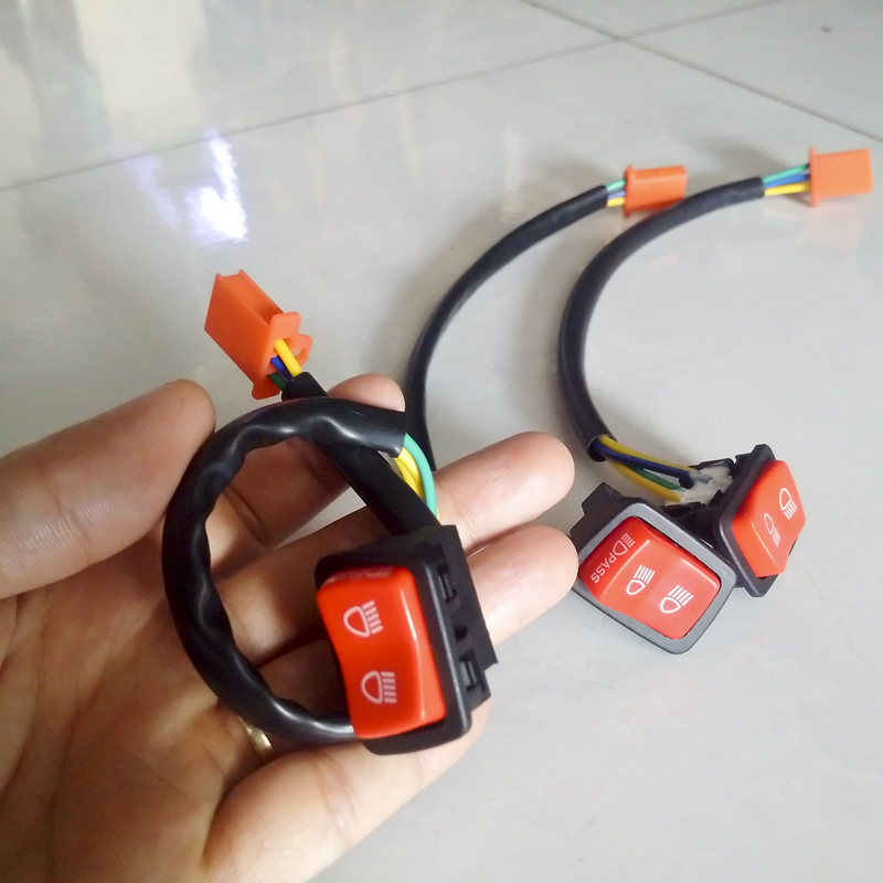 Công tắc Passing Đá Pha Cos cho xe YAMAHA (màu đỏ)