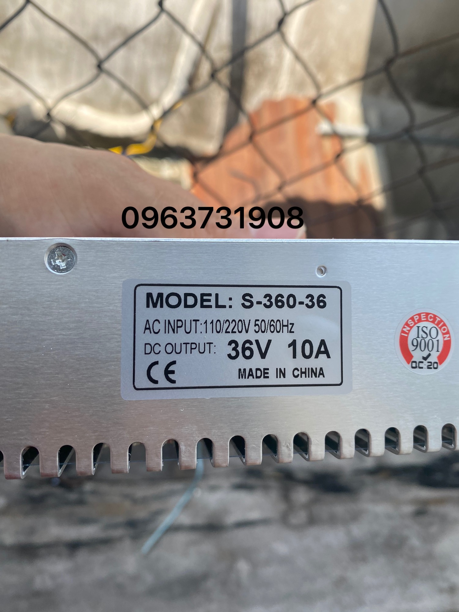 Bộ nguồn tổng 36V 10A có quạt gió hàng cao cấp