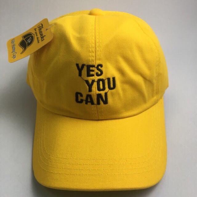 Mũ lưỡi trai YES YOU CAN chất  thoáng mát