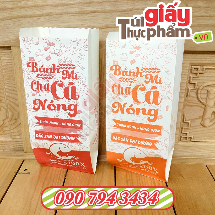 [Giá gốc]1000 Túi Bánh Mì Chả Cá Nóng (Fort - In Sẵn)