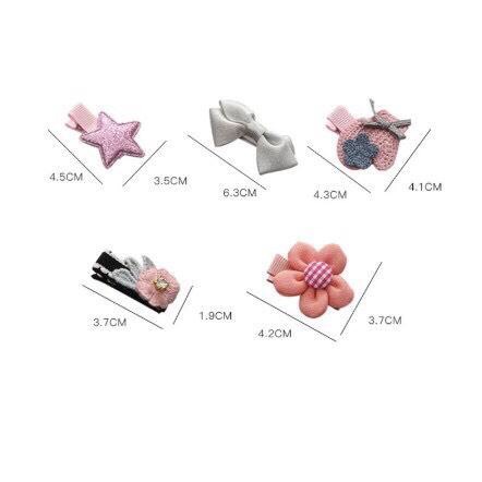 Set 5 kẹp tóc siêu dễ thương cho bé gái