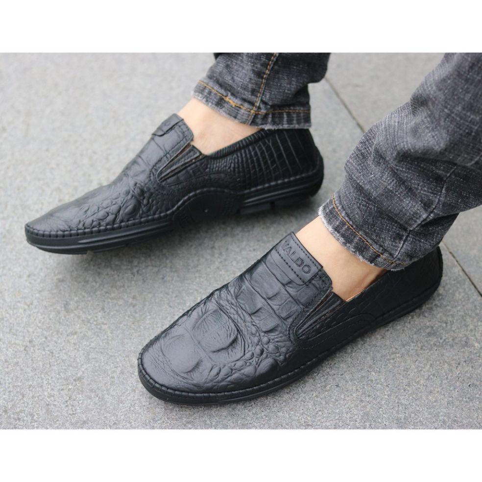 giầy lười da nam giầy mọi nam da bò bảo hành 1năm