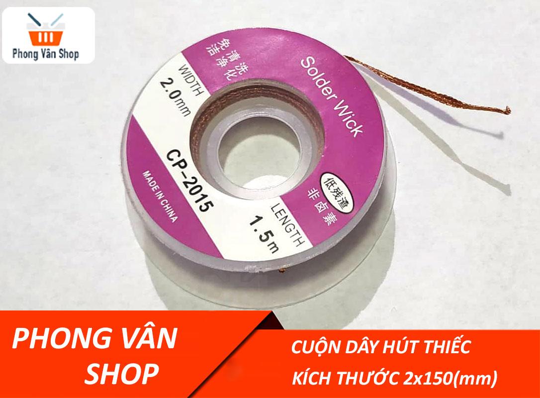 Cuộn hút thiếc 2mm x 150mm