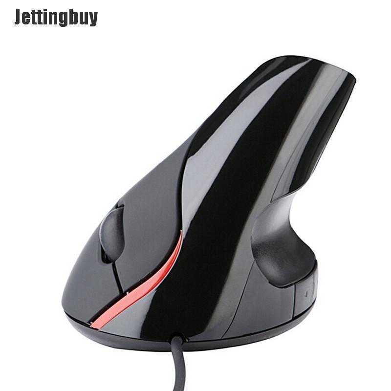 Jettingbuy Fashion 5D USB Wired Ergonomic Design Vertical Optical Mouse Mice For Computer PC Laptop