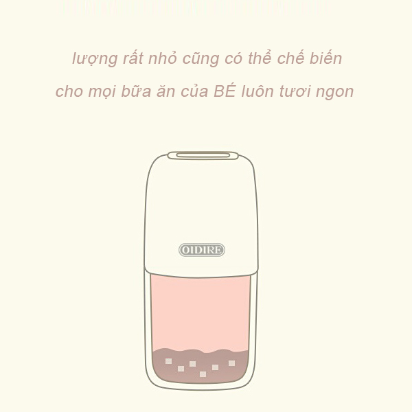Máy xay mini cho bé ăn dặm tươi ngon