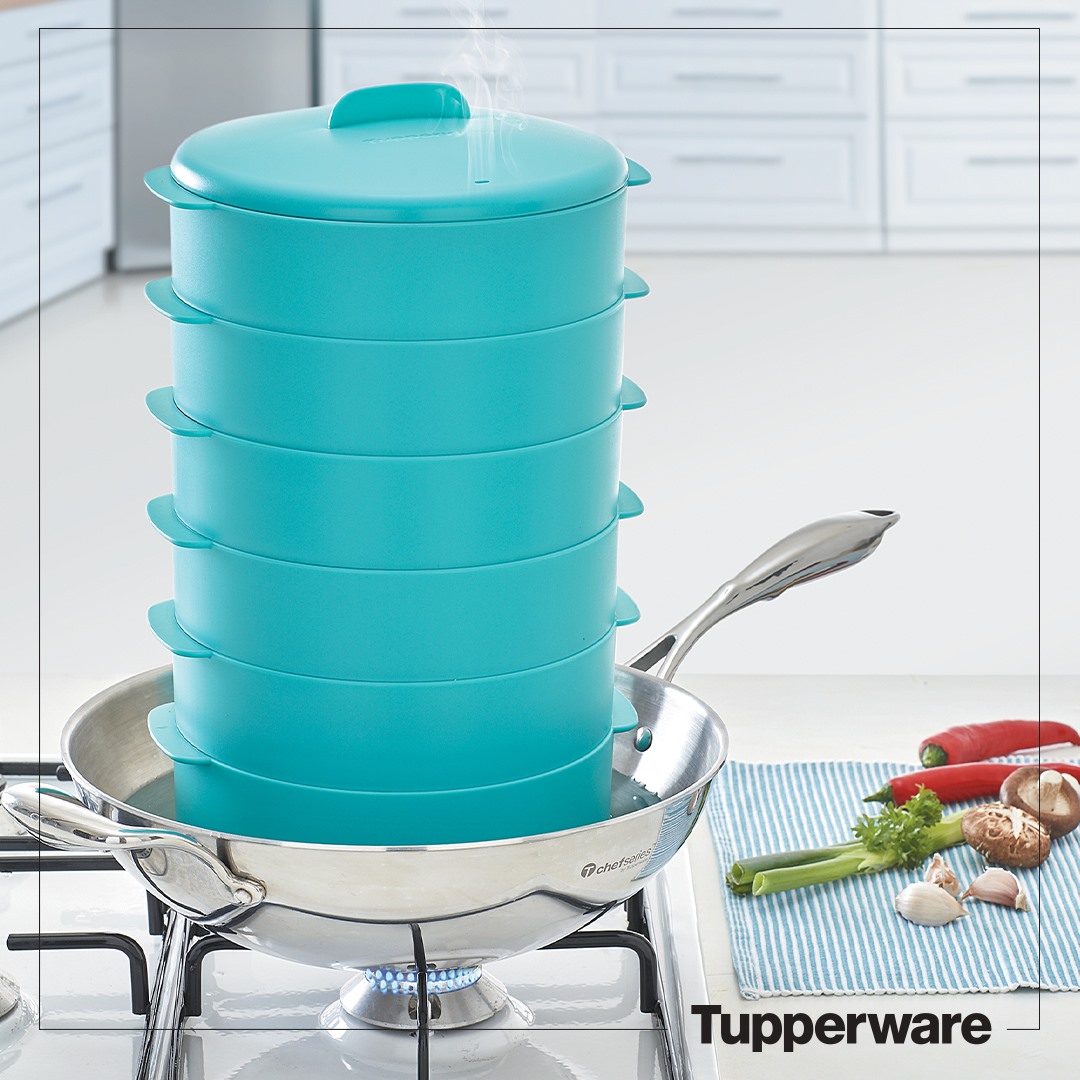 TUPPERWARE XỬNG HẤP 3 TẦNG STEAM IT PARADISE