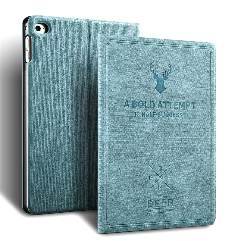 Bao da cho ipad mini 4 mini 5 2019 vân da tuần lộc smart cover