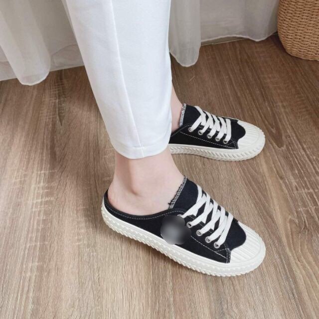 Giày sục nâng đế bạc