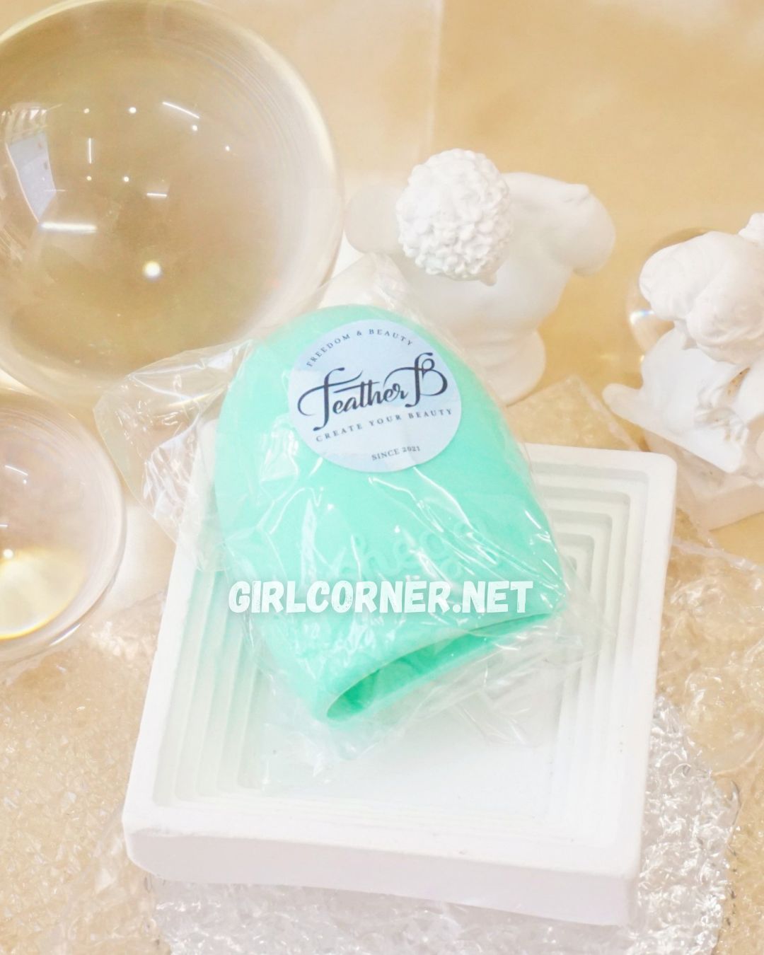 [HCM]Cục giặt cọ Feather B (màu ngẫu nhiên)