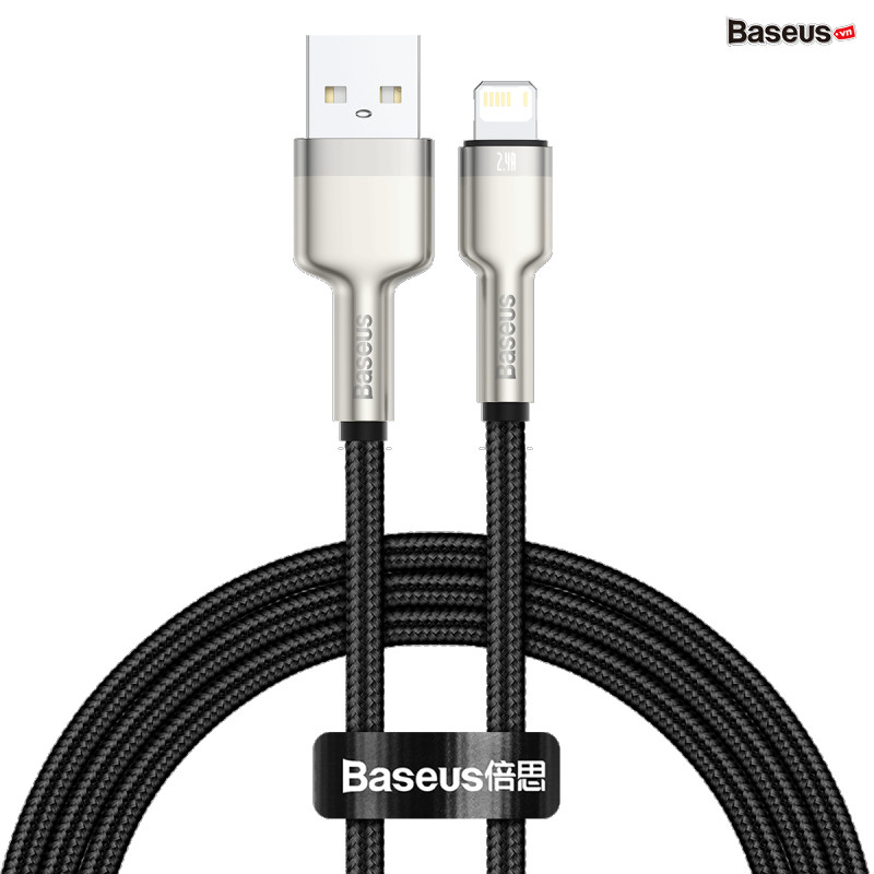 Cáp sạc nhanh, siêu bền Baseus Cafule Metal Series Lightning dùng cho iPhone/ iPad