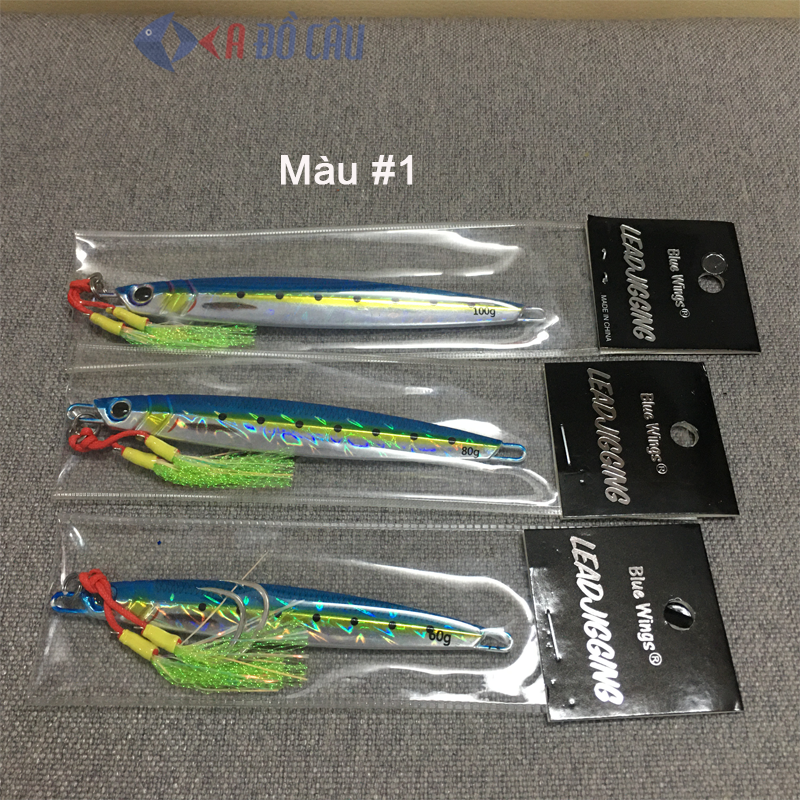 Mồi câu jigging Blue Wings có gắn lưỡi