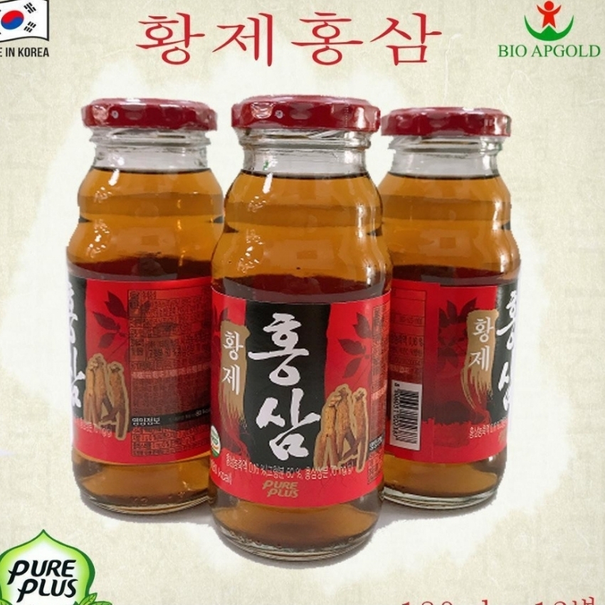 Nước Sâm Chai 🔥 Khanhtankorea 🔥 Nước Hồng Sâm Hoàng Đế ( Hộp 12 Chai * 180ml)