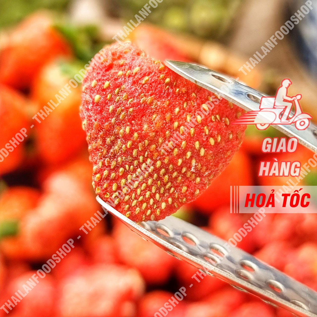 Dâu Tây Sấy Thăng Hoa ( Dâu Tây Sấy Đông Khô ) - Lon 250gram