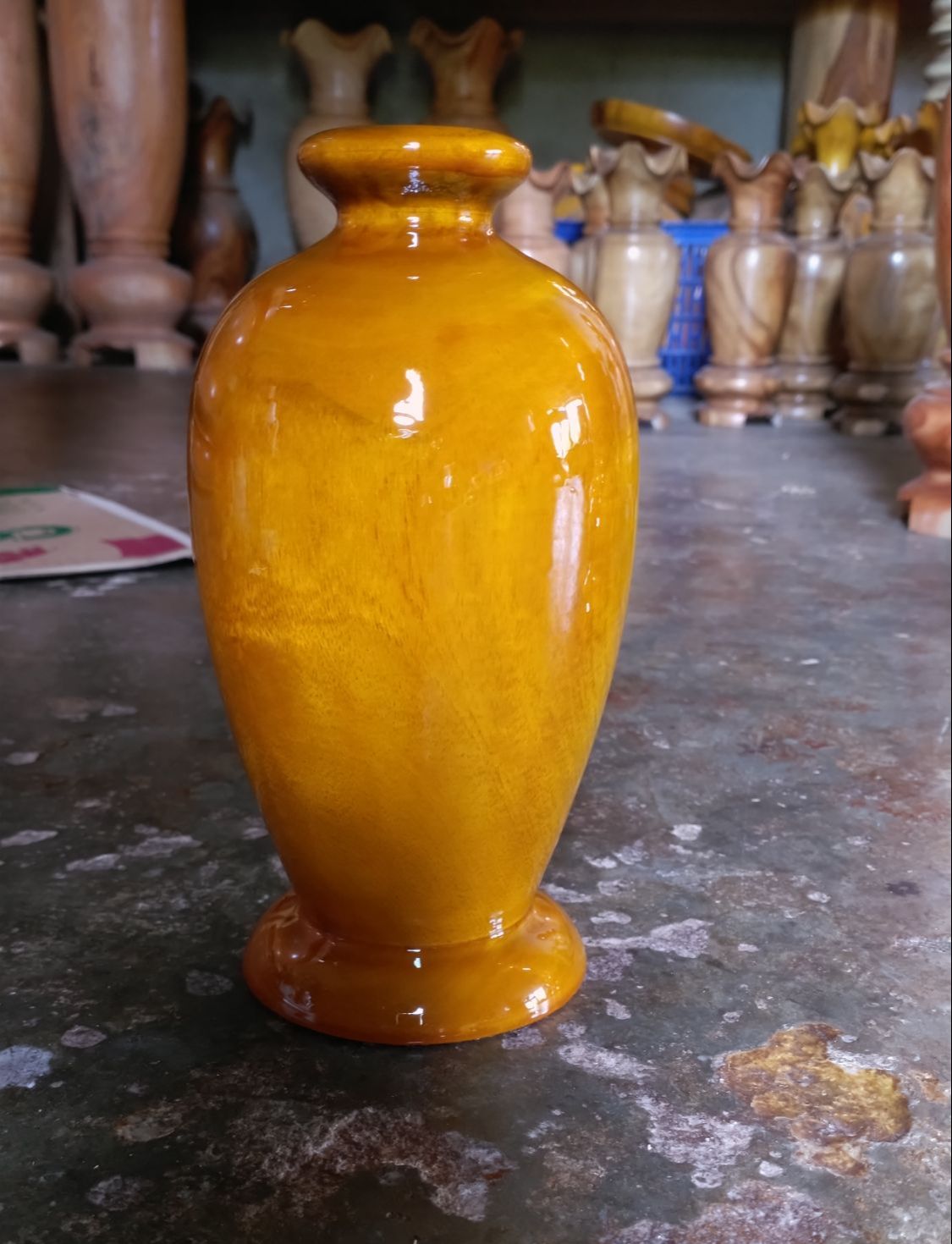 bình phú quý chum gỗ tự nhiên