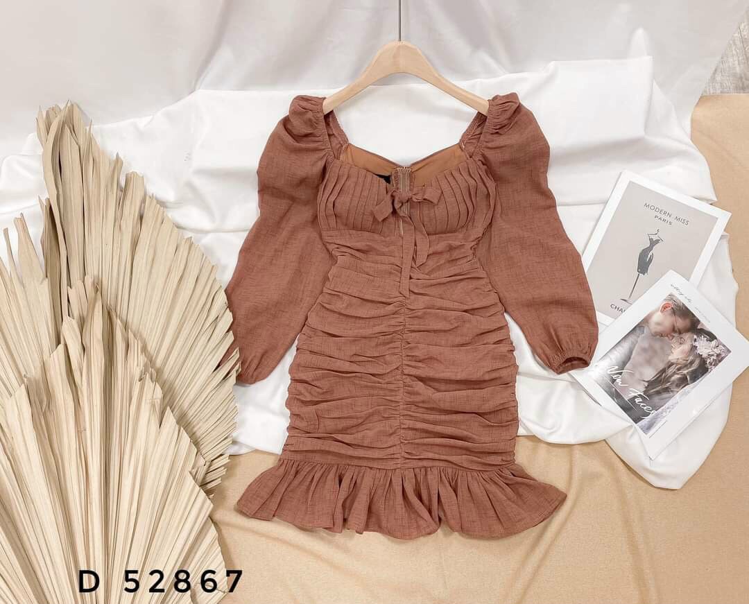đầm nhún đuôi cá dễ thương xinh xắn