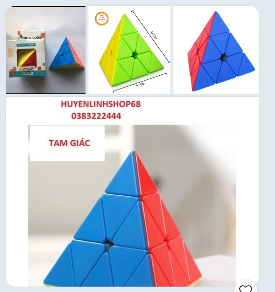 RUBIK TAM GIÁC MAGIC CUBE RUBIK BIẾN THỂ CAO CẤP