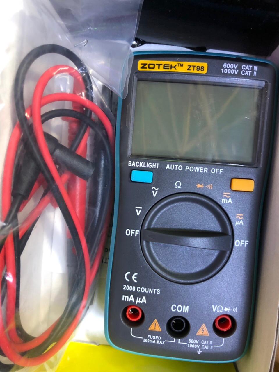 Đồng hồ đo vạn năng điện tử Zotek ZT98