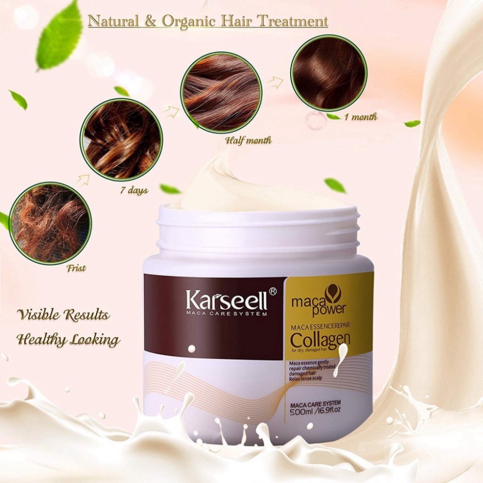 [HCM]Hấp Dầu Collagen Karseell Maca Phục Hồi 500Ml