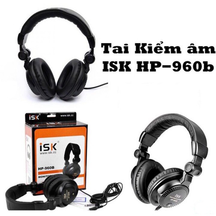 Tai nghe kiểm âm isk hp - 960b cao cấp