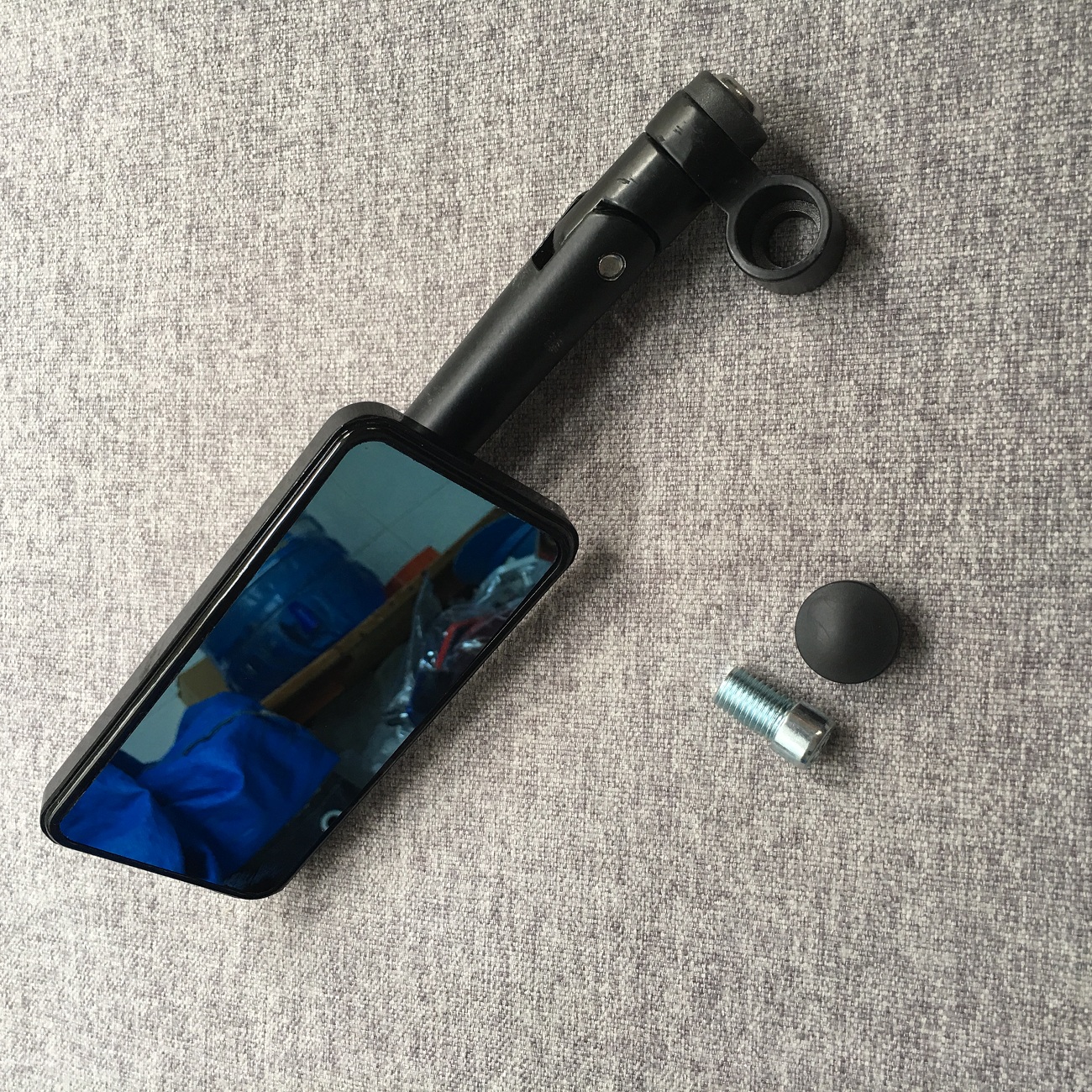 [PHỤ KIỆN TRANG TRÍ] GƯƠNG CHIẾU HẬU,KÍNH CHIẾU HẬU KIỂU IPHONE TRANG TRÍ XE MÁY NGỘ NGHĨNH (MÀU ĐEN)