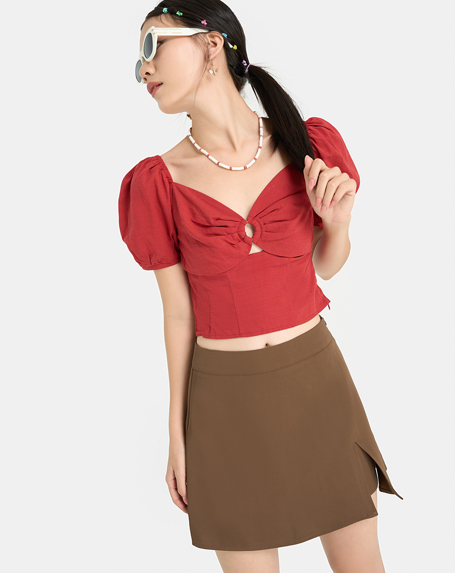 Quần Váy Mini Nữ Thời Trang JUNO Cutout JNQSH017