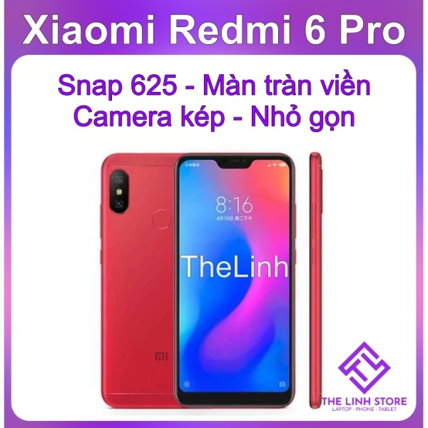 Điện thoại Xiaomi Redmi 6 Pro - Snap 625 Màn tai thỏ