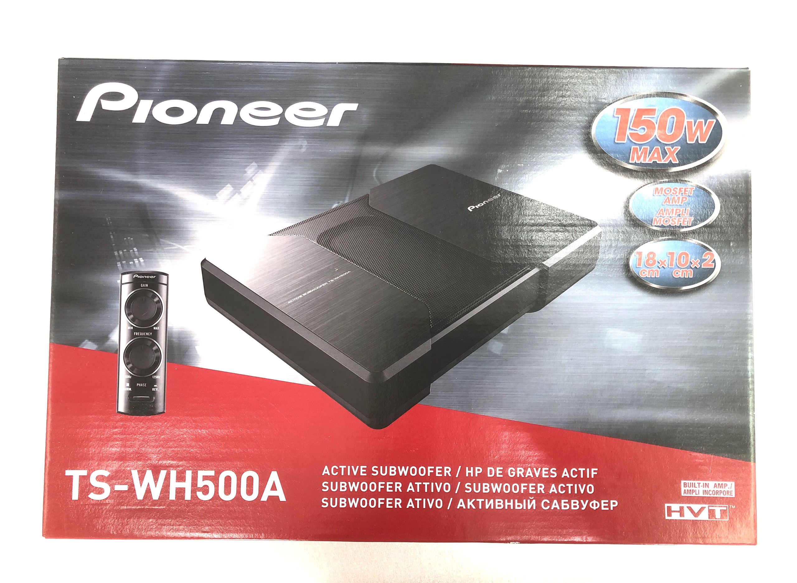 Dây loa điều khiển âm lượng Sub gầm ghế PIONEER TS-WX 120 A 150 W giắc zin  điều chỉnh âm thanh trầm gầm ô tô xe hơi cao cấp