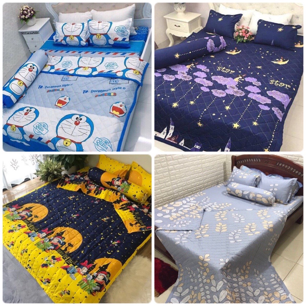 Chăn Hè Thu Trần Bông Hàn Quốc Cotton Poly Nhiều Màu Chọn Lựa