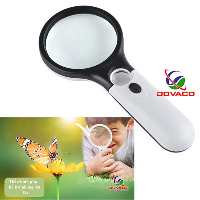 Kính lúp cầm tay 3X-45X ( có đèn chiếu sáng)