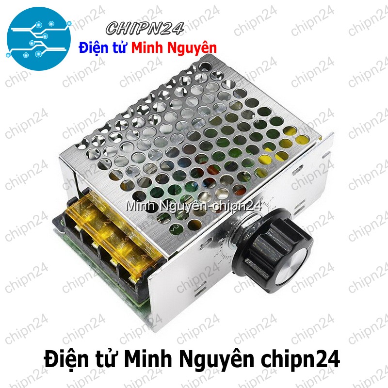 [1 cái] (Q112) Dimmer AC 220V 4000W có vỏ - HH000933