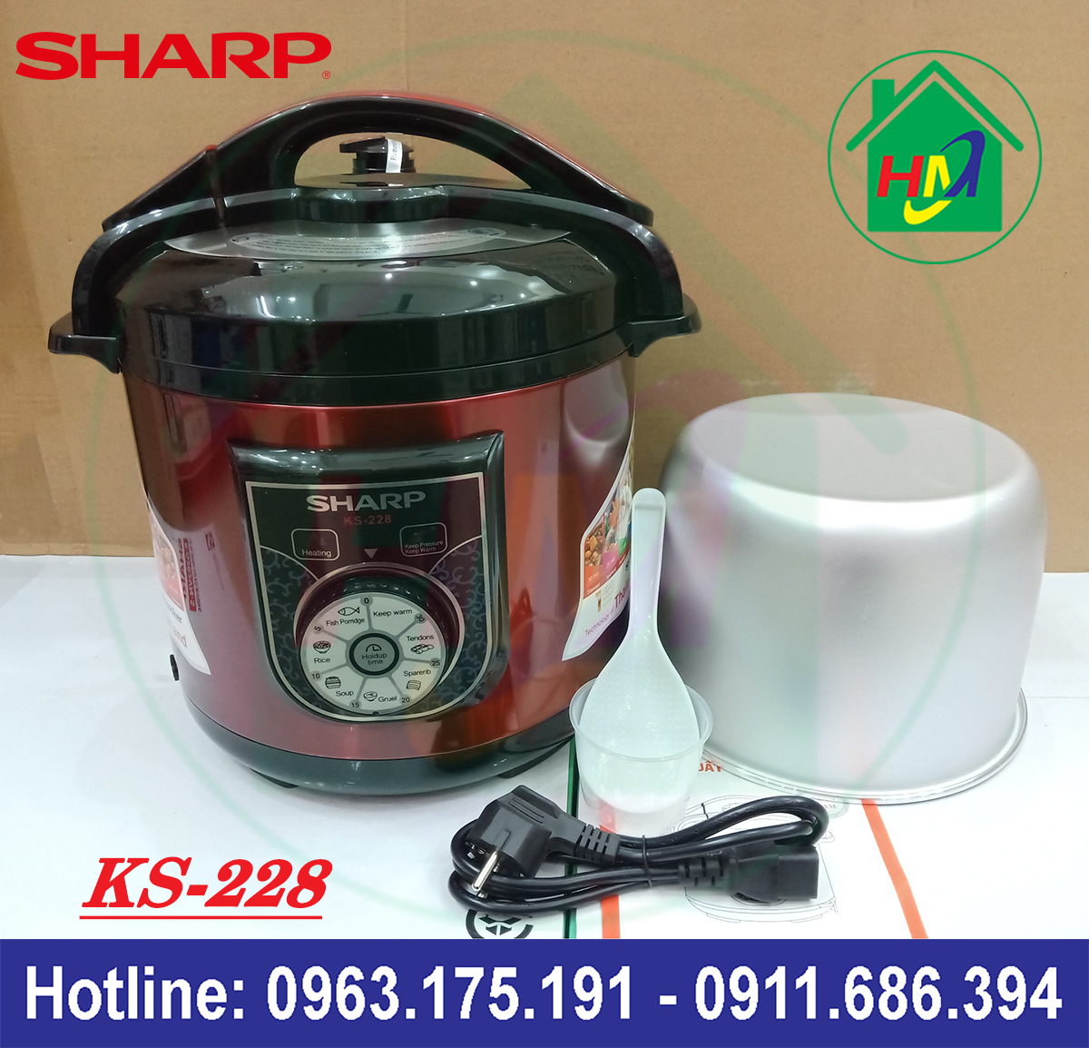 Nồi Áp Suất Đa Năng Sharp KS-228 Dung Tích 6L